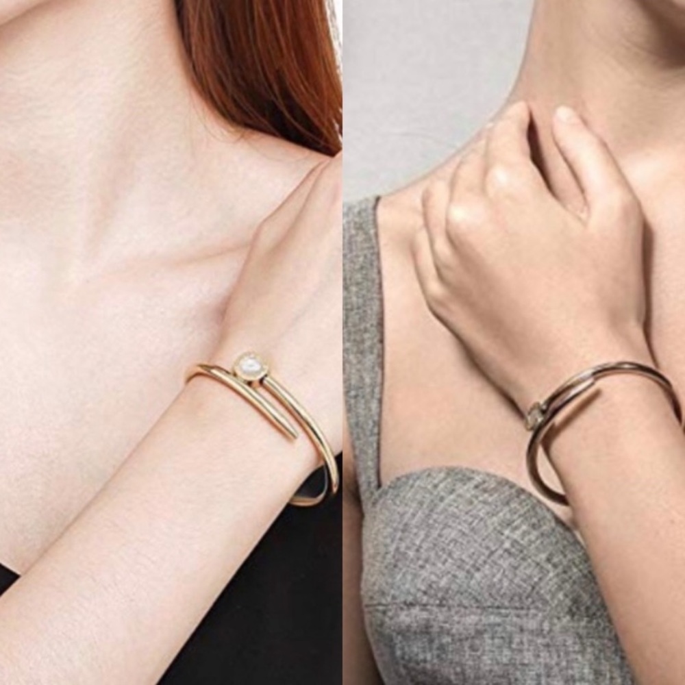 Gold Nail Cuff (Stainless Steel) - Picture 1 of 15